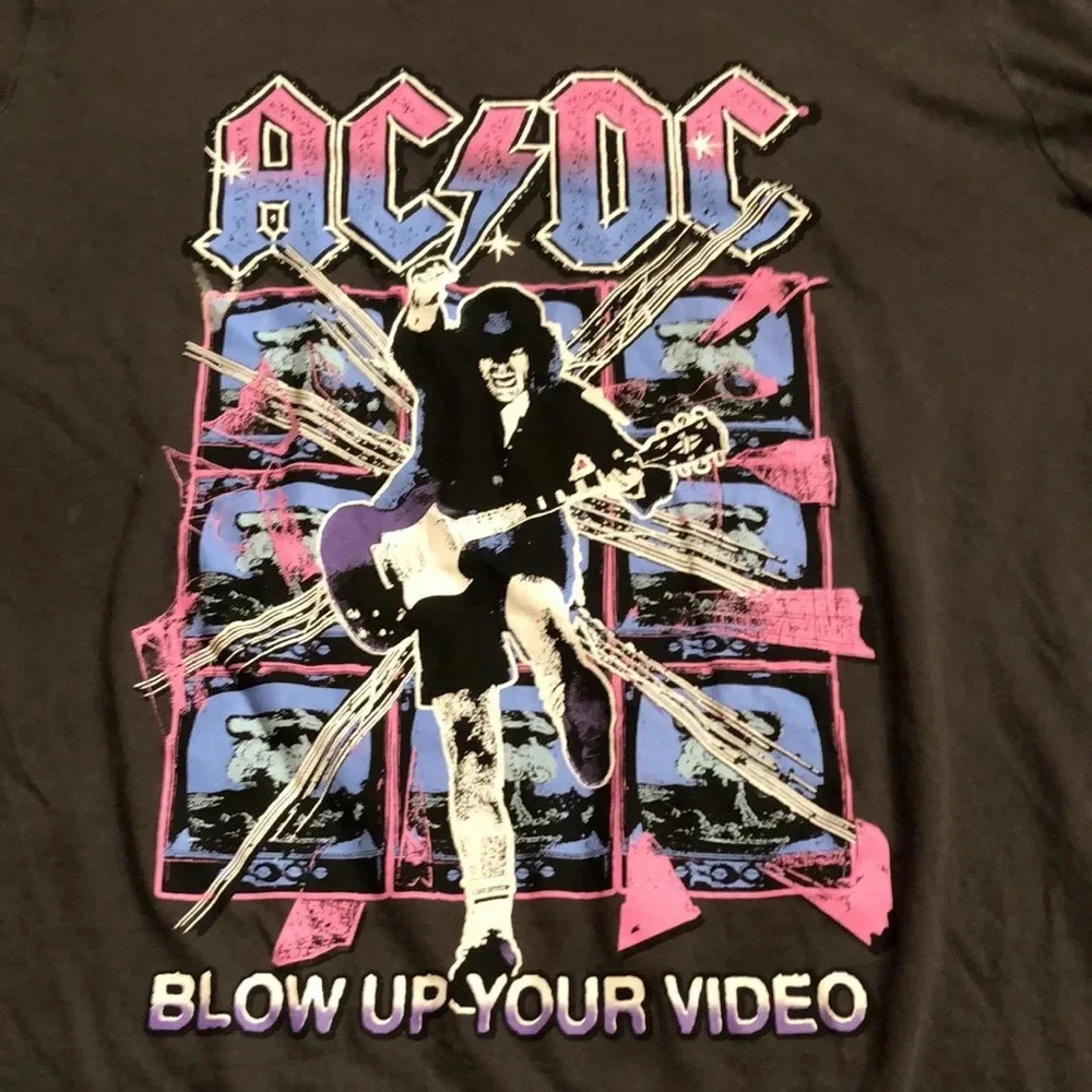 AC/DC Blow Up Your Video Concert Band Tee Shirt
